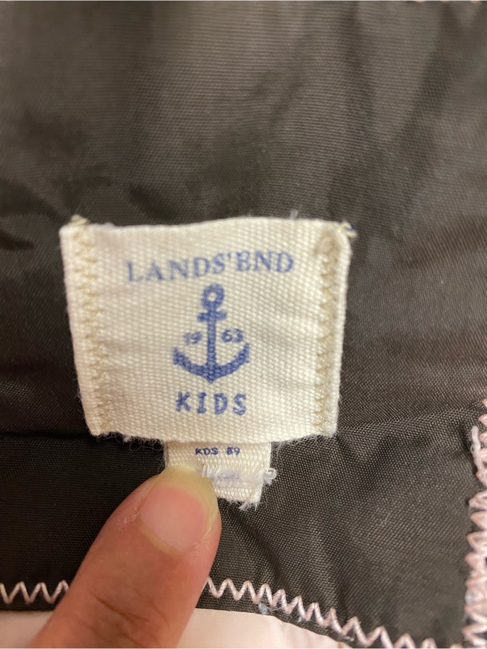 Lands' End Kids Brown Hooded Puffer Jacket - Picture 3 of 6